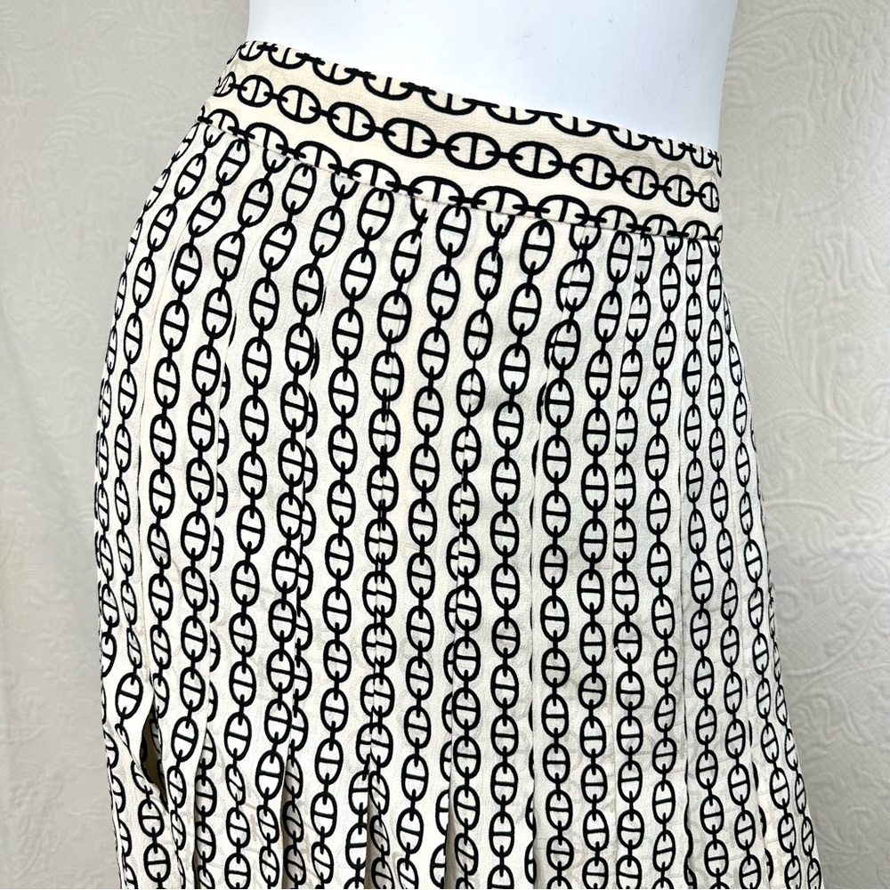J. Crew NWT 6 Pleated Maxi Skirt in Vintage Links Print - Picture 9 of 15
